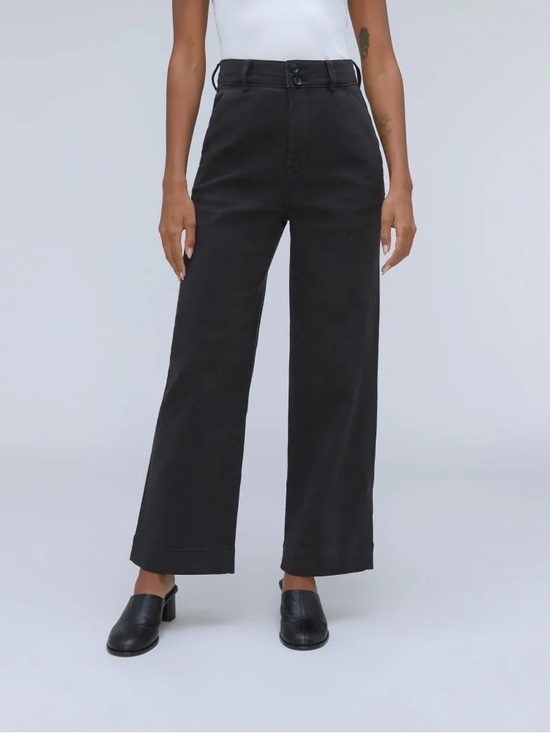 Everlane Denim - Everlane The Organic Wide-leg pant in black - 8 - EUC